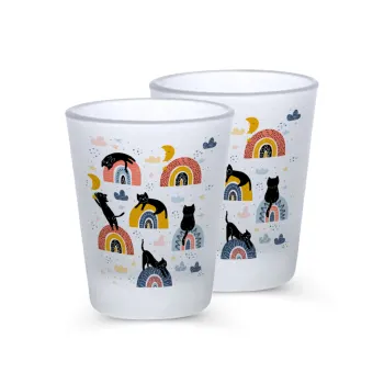 Γατούλες, Σφηνοπότηρα γυάλινα 45ml του πάγου (2 τεμάχια)