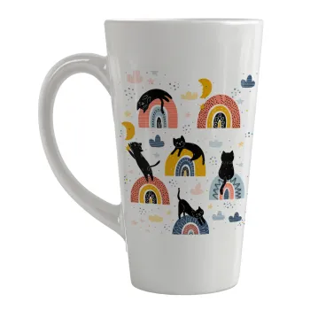Γατούλες, Κούπα κωνική Latte Μεγάλη, κεραμική, 450ml