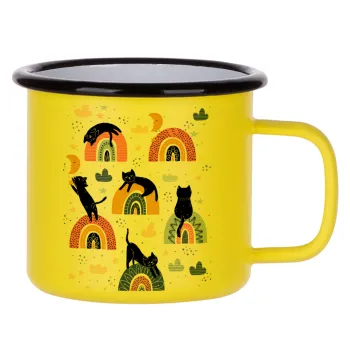 Γατούλες, Metallic enamel MATT Yellow cup 360ml