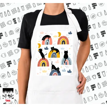 Γατούλες, Ποδιά μακριά Σεφ ολόσωμη με τσέπες white (ΕΝΗΛΙΚΩΝ)