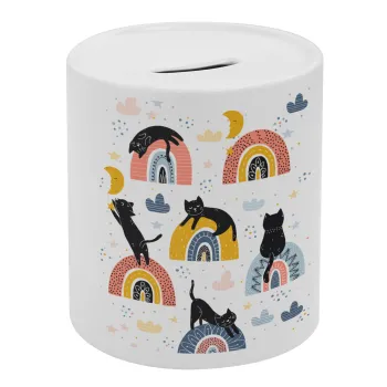 Γατούλες, Κουμπαράς πορσελάνης με τάπα