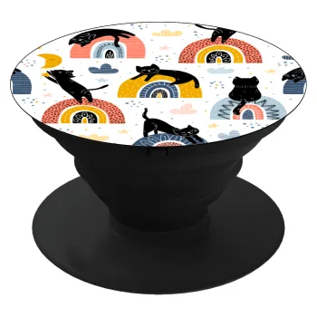 Γατούλες, Phone Holders Stand  Μαύρο Βάση Στήριξης Κινητού στο Χέρι