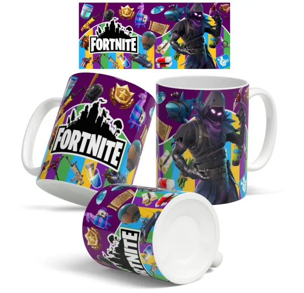 Fortnite skin Raven — Ceramic coffee mug, 330ml