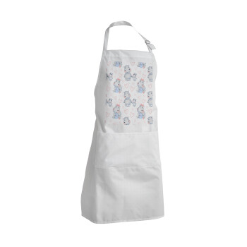 Hippo, Adult Chef Apron (with sliders and 2 pockets)