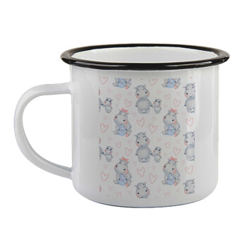 Ιπποπόταμος, Κούπα εμαγιέ με μαύρο χείλος 360ml