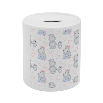 Ιπποπόταμος, Κουμπαράς πορσελάνης με τάπα