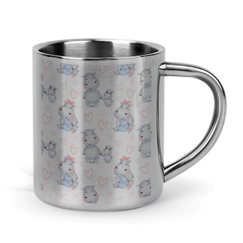 Hippo, Mug Stainless steel double wall 300ml