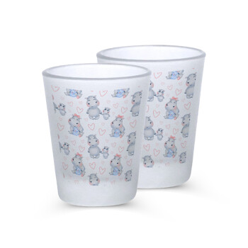 Hippo, Σφηνοπότηρα γυάλινα 45ml του πάγου (2 τεμάχια)