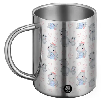 Hippo, BIG Mug Stainless steel double wall (450ml)