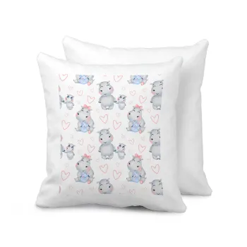 Ιπποπόταμος, Μαξιλάρι καναπέ 40x40cm περιέχεται το  γέμισμα