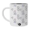 BIG Mug Stainless steel double wall (450ml, White)