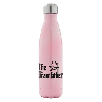 The Grandfather, Metal mug thermos Pink Iridiscent (Stainless steel), double wall, 500ml
