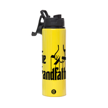 The Grandfather, Metallic water bottle with safety lid, 850ml aluminum