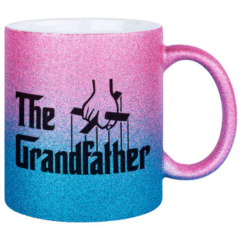 The Grandfather, Κούπα Χρυσή/Μπλε Glitter, κεραμική, 330ml