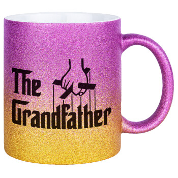 The Grandfather, Κούπα Χρυσή/Ροζ Glitter, κεραμική, 330ml