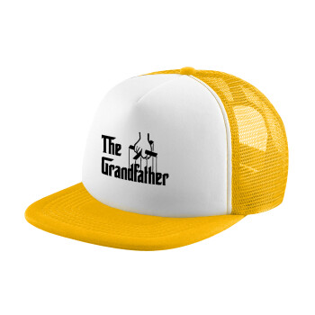 The Grandfather, Καπέλο Ενηλίκων Soft Trucker με Δίχτυ Κίτρινο/White (POLYESTER, ΕΝΗΛΙΚΩΝ, UNISEX, ONE SIZE)