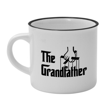 The Grandfather, Κούπα κεραμική vintage Λευκή/Μαύρη 230ml
