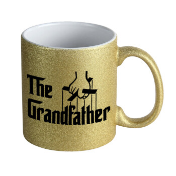 The Grandfather, Κούπα Χρυσή Glitter που γυαλίζει, κεραμική, 330ml