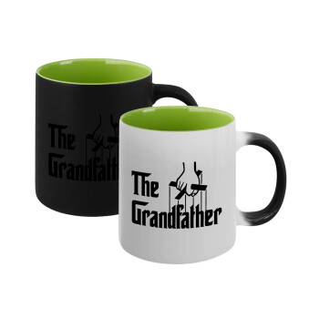 The Grandfather, Κούπα Μαγική εσωτερικό πράσινο, κεραμική 330ml που αλλάζει χρώμα με το ζεστό ρόφημα