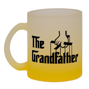 The Grandfather, Κούπα γυάλινη δίχρωμη με βάση το κίτρινο ματ, 330ml