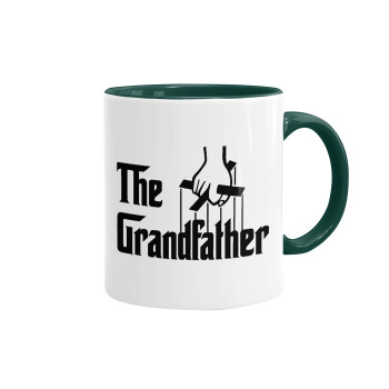 The Grandfather, Mug colored green, ceramic, 330ml