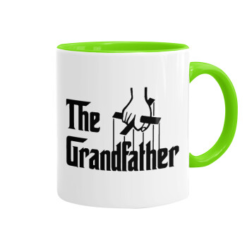 The Grandfather, Mug colored light green, ceramic, 330ml