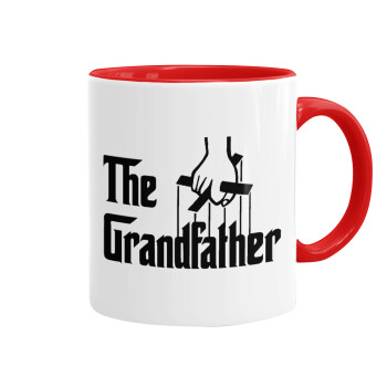 The Grandfather, Mug colored red, ceramic, 330ml