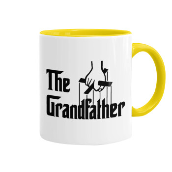 The Grandfather, Κούπα χρωματιστή κίτρινη, κεραμική, 330ml