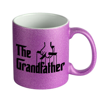The Grandfather, Κούπα Μωβ Glitter που γυαλίζει, κεραμική, 330ml