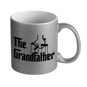 The Grandfather, Κούπα Ασημένια Glitter που γυαλίζει, κεραμική, 330ml