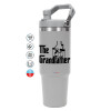 GREY color, 890ml (30oz) stainless Steel Tumbler with Handle