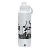 1L Stainless Steel Thermal Bottle with Phone Holder & Double Wall Insulation
