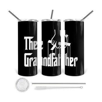 The Grandfather, 360 Eco friendly stainless steel tumbler 600ml, with metal straw & cleaning brush