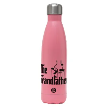 The Grandfather, Metal mug thermos Pink Mat (Stainless steel), double wall, 500ml