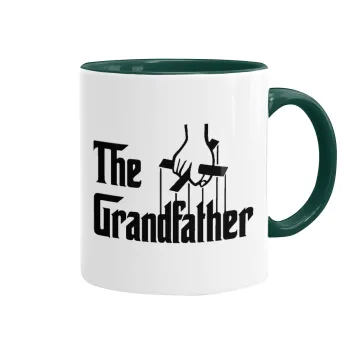 The Grandfather, Mug colored green, ceramic, 330ml
