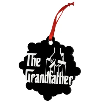 The Grandfather, Christmas ornament snowflake wooden 7.5cm