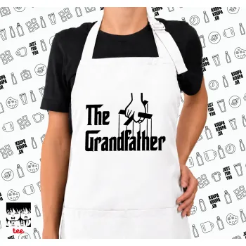 The Grandfather, Ποδιά μακριά Σεφ ολόσωμη με τσέπες white (ΕΝΗΛΙΚΩΝ)