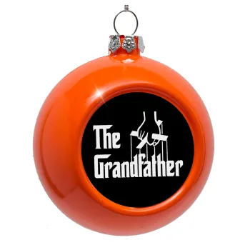 The Grandfather, Στολίδι Χριστουγεννιάτικη μπάλα δένδρου Πορτοκαλί 8cm
