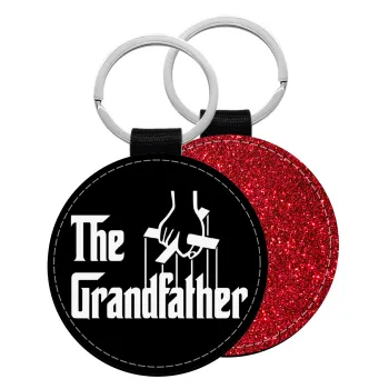 The Grandfather, Μπρελόκ Δερματίνη, στρογγυλό ΚΟΚΚΙΝΟ (5cm)