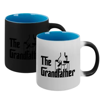The Grandfather, Κούπα Μαγική εσωτερικό μπλε, κεραμική 330ml που αλλάζει χρώμα με το ζεστό ρόφημα