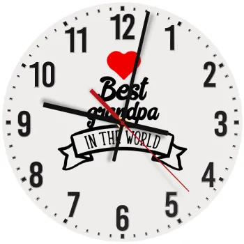 Best Grandpa in the world, Ρολόι τοίχου ξύλινο (30cm)