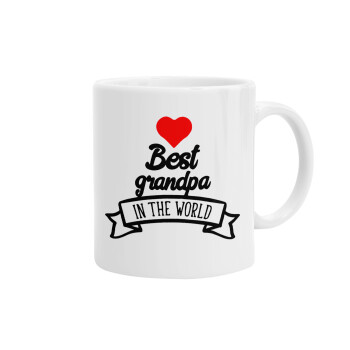 Best Grandpa in the world, Ceramic coffee mug, 330ml (1pcs)