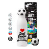 Soccer Metal mug thermos, double wall, 550ml