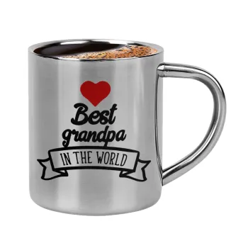 Best Grandpa in the world, Double-wall metal cup for espresso (220ml)