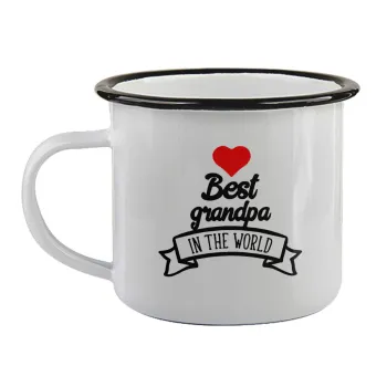 Best Grandpa in the world, Κούπα εμαγιέ με μαύρο χείλος 360ml