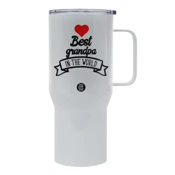Best Grandpa in the world, Tumbler με καπάκι, διπλού τοιχώματος (θερμό) 750L