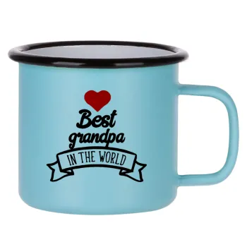 Best Grandpa in the world, Κούπα Μεταλλική εμαγιέ ΜΑΤ σιέλ 360ml