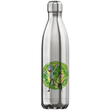 Rick and Morty, Inox (Stainless steel) hot metal mug, double wall, 750ml