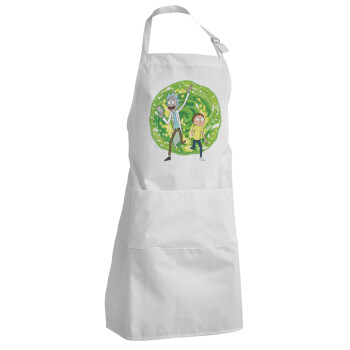 Rick and Morty, Adult Chef Apron (with sliders and 2 pockets)