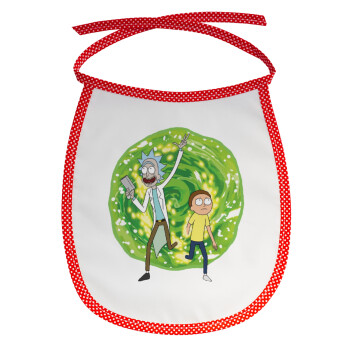 Rick and Morty, Σαλιάρα μωρού αλέκιαστη με κορδόνι Κόκκινη